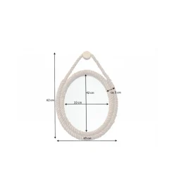 Invicta Interior Lustro wiszące TULUZA 45 cm naturlane