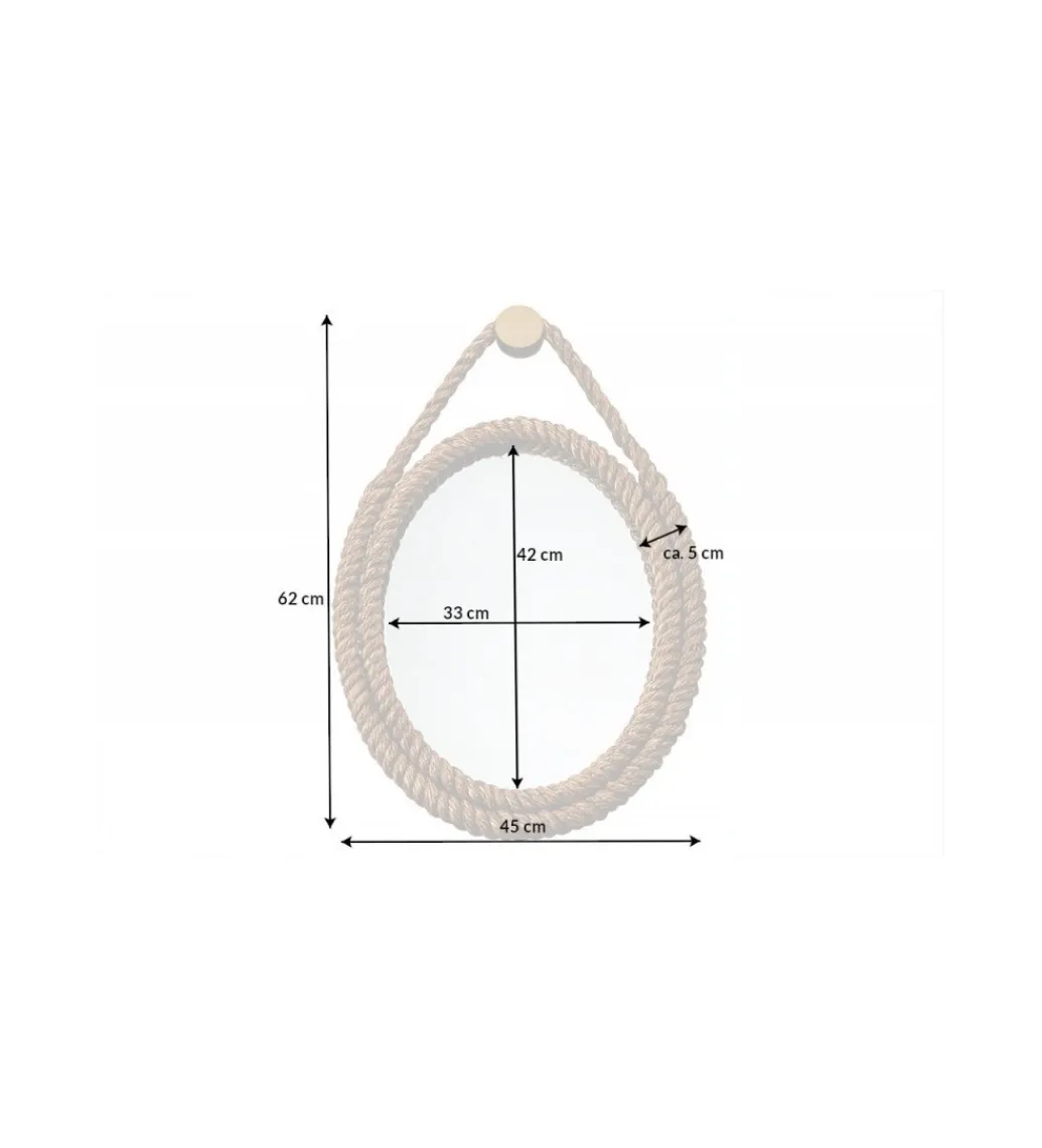 Invicta Interior Lustro wiszące TULUZA 45 cm naturlane