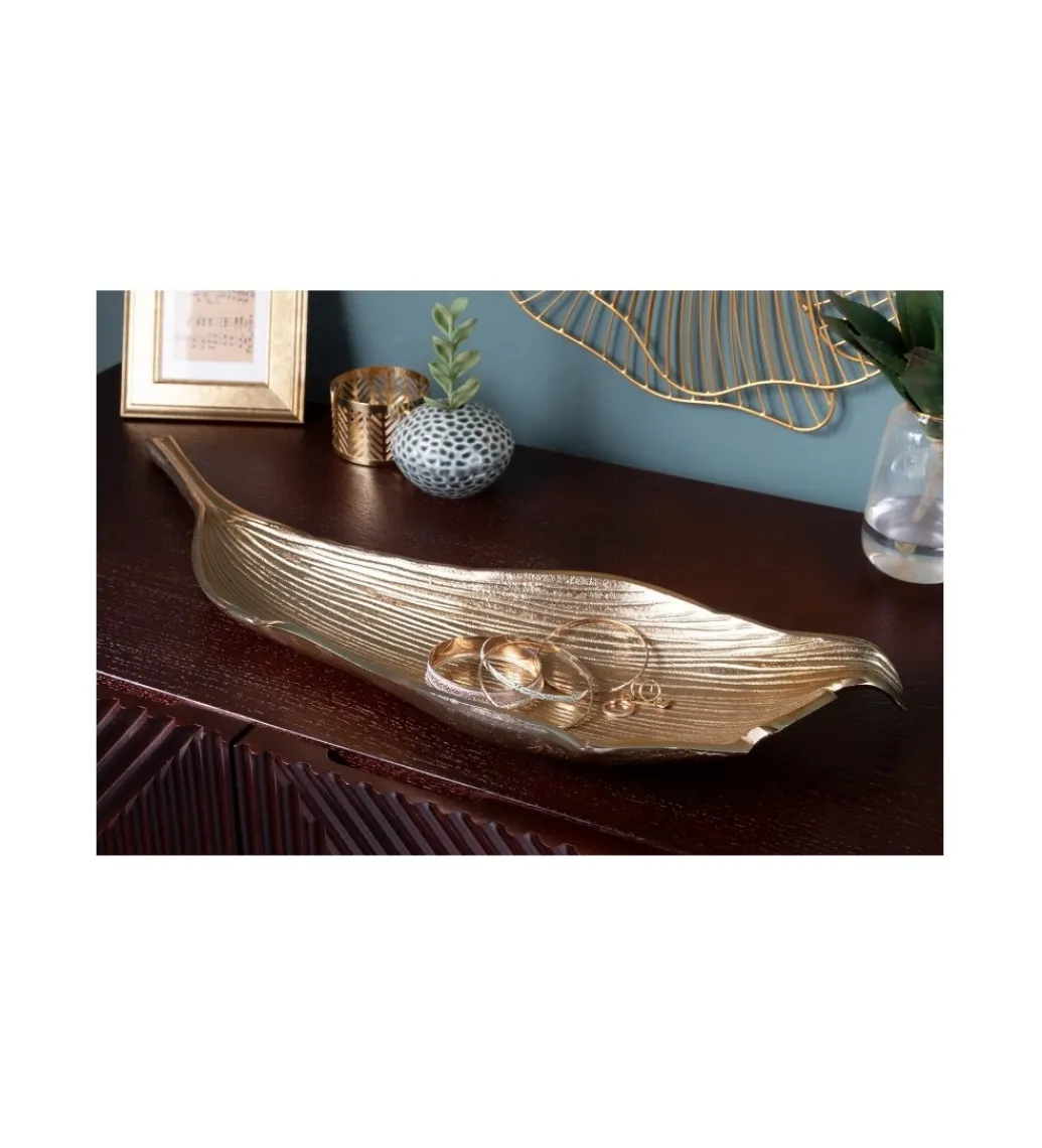 Invicta Interior Misa HOJA 65 cm złota
