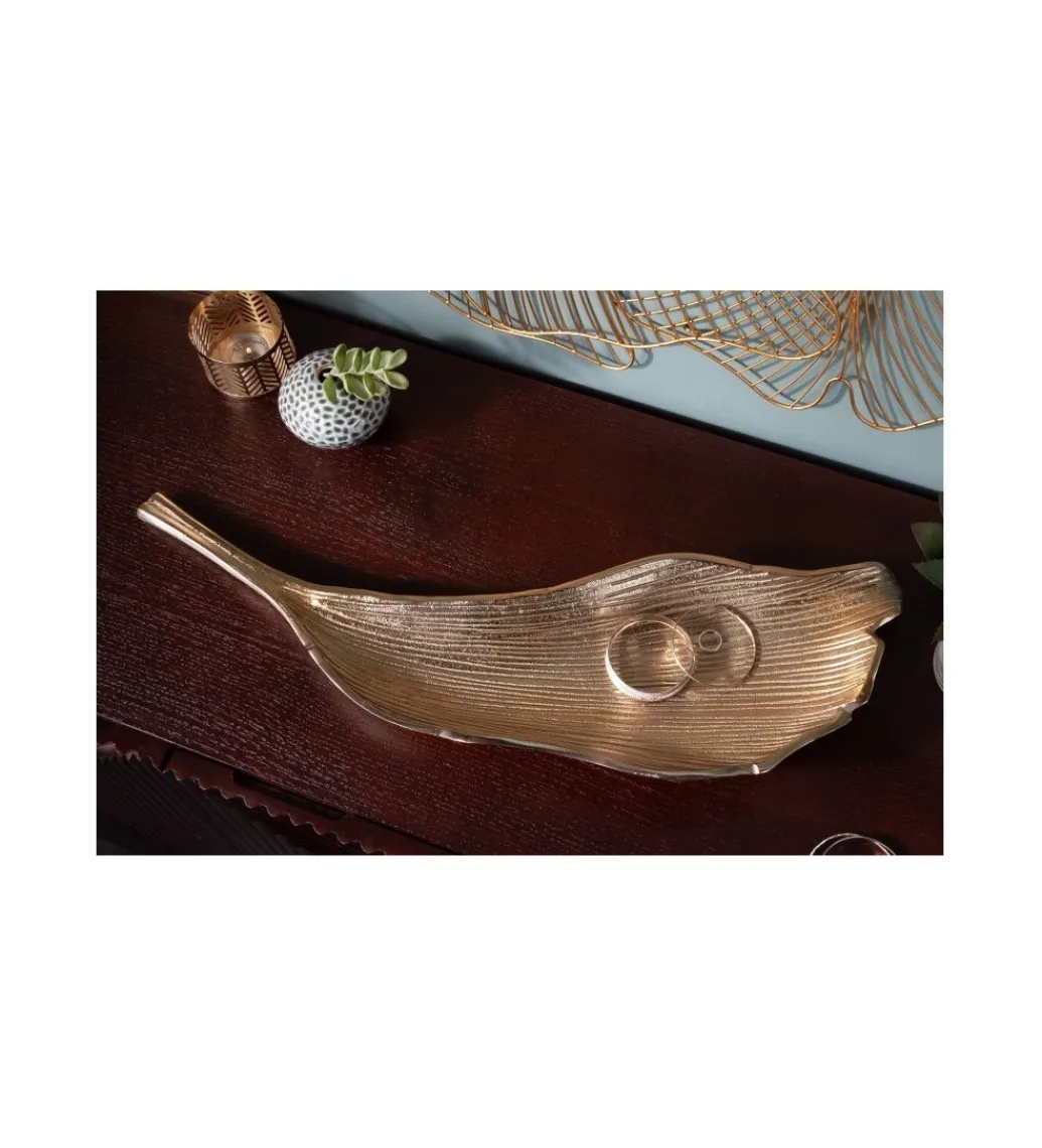 Invicta Interior Misa HOJA 65 cm złota
