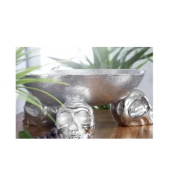 Invicta Interior Misa Skull Srebrna 35 cm