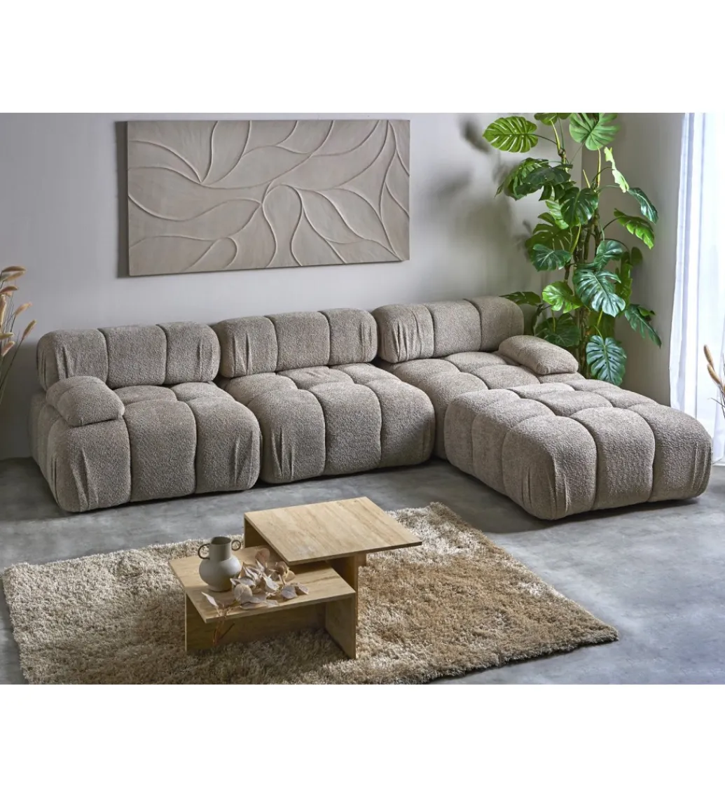 Imeri Modułowa Sofa puf KILLIAN 94 cm bez oparcia Beżowy