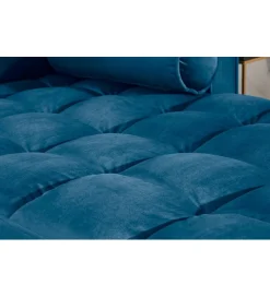 Invicta Interior Narożnik Canis Velvet 260 cm ciemnoniebieski aksamit
