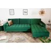 Invicta Interior Narożnik CANIS velvet  260 cm ciemnozielony