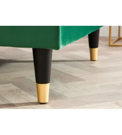 Invicta Interior Narożnik CANIS velvet  260 cm ciemnozielony