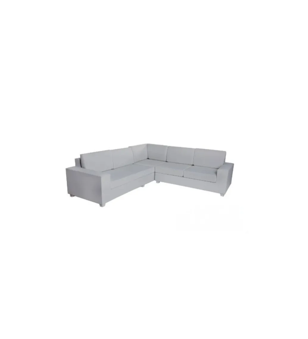 Zona-Design Narożnik ogrodowy IONO 253 cm jasnoszara