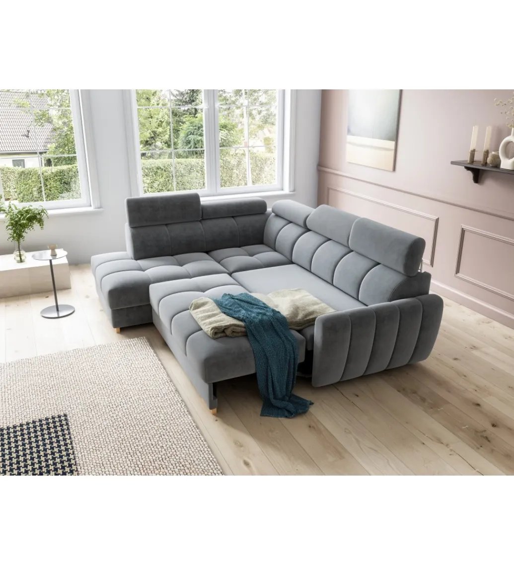 Comforteo Narożnik rozkładany DAYTONA 246 cm z funkcją spania