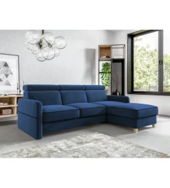 Comforteo Narożnik rozkładany EDUARDO Lima 219 cm z funkcją spania