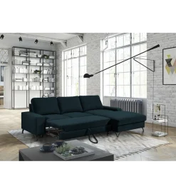 Comforteo Narożnik rozkładany MAKO Flavio MINI 264 cm z funkcją spania