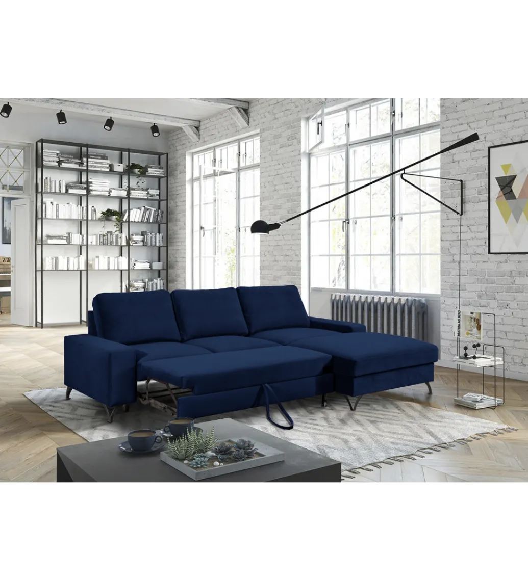 Comforteo Narożnik rozkładany MAKO Flavio MINI 264 cm z funkcją spania