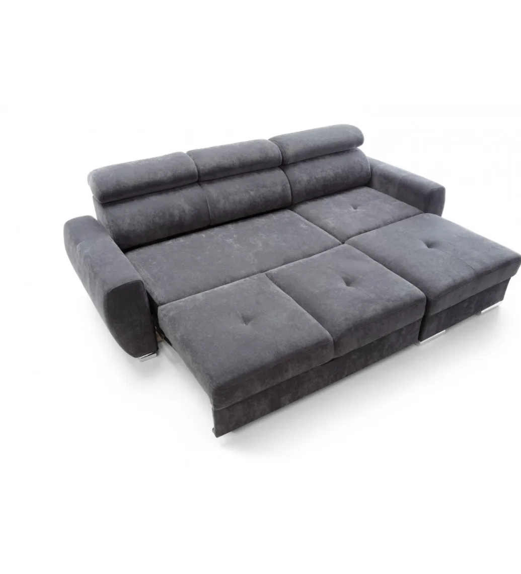 Comforteo Narożnik rozkładany NANCY Sofia 266 cm z funkcją spania
