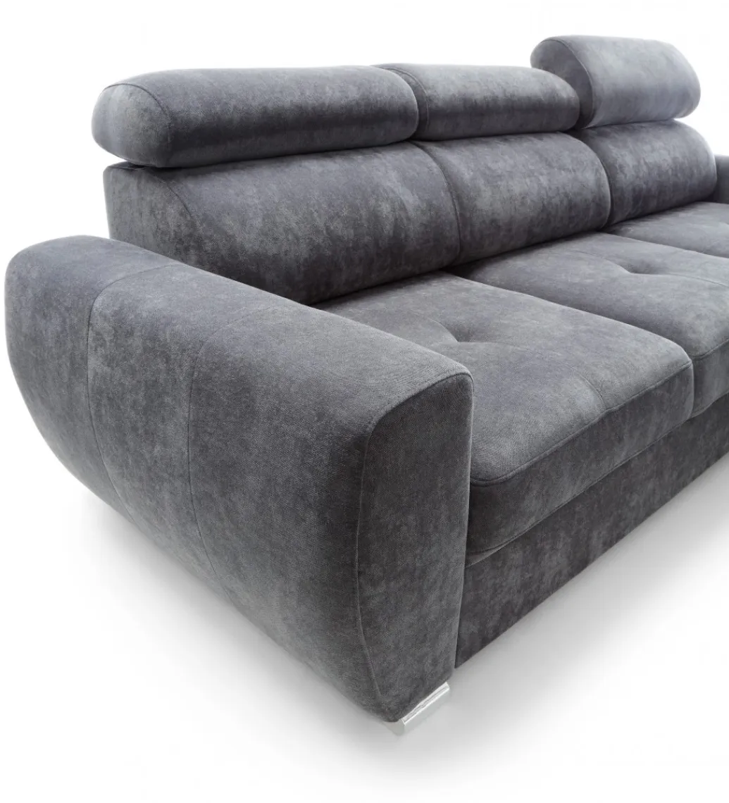 Comforteo Narożnik rozkładany NANCY Sofia 266 cm z funkcją spania