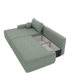 GZDDesign Narożnik rozkładany PEPPO 245 cm z funkcją spania