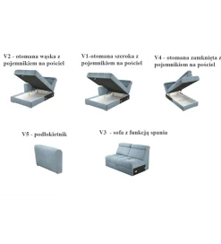 Comforteo Narożnik rozkładany VIVA Riva 270 cm z funkcją spania