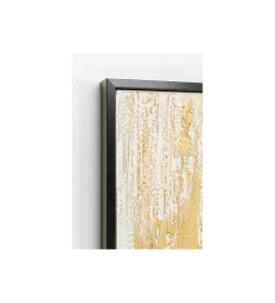 KDesign Obraz Abstract 80 cm x 120 cm złoto biały