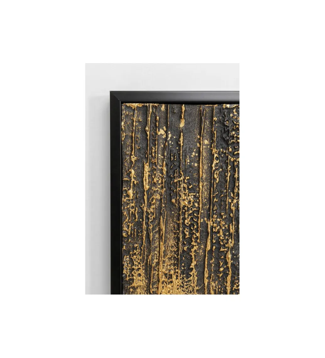 KDesign Obraz Abstract 80 cm x 120 cm złoto czarny