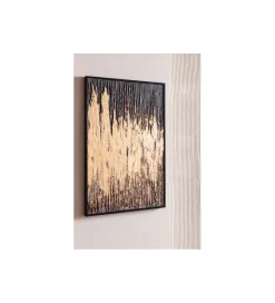 KDesign Obraz Abstract 80 cm x 120 cm złoto czarny