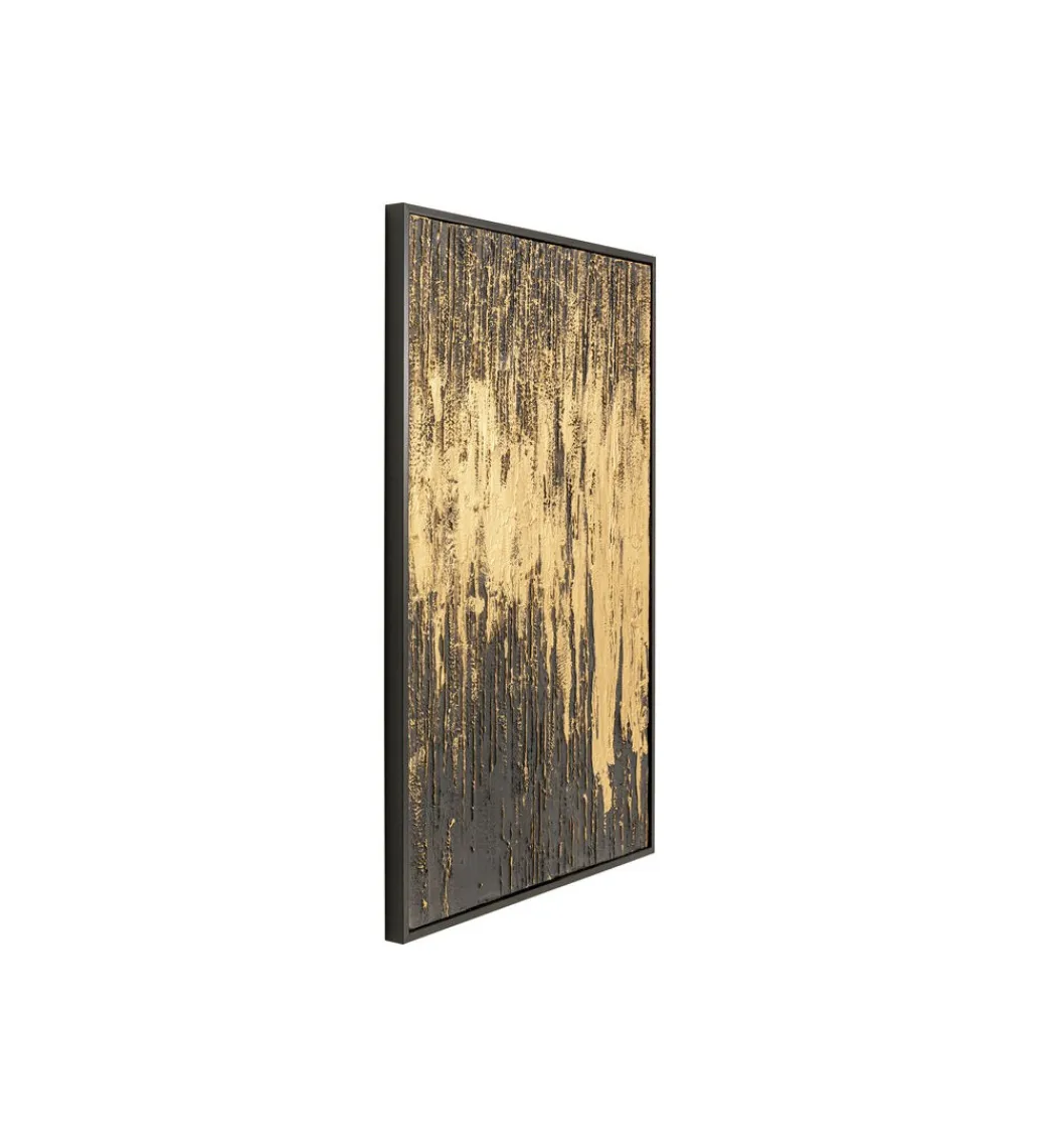 KDesign Obraz Abstract 80 cm x 120 cm złoto czarny