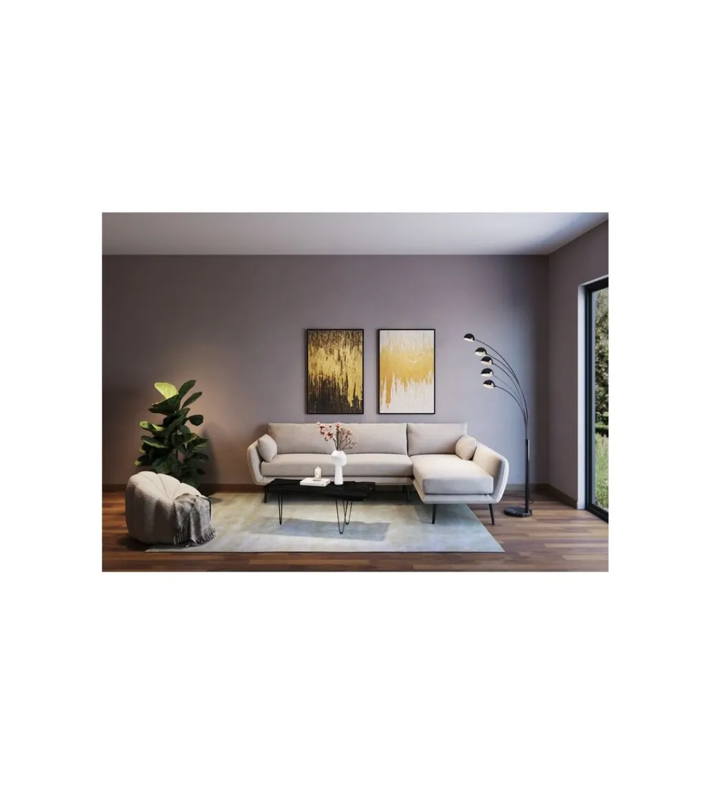 KDesign Obraz Abstract 80 cm x 120 cm złoto czarny