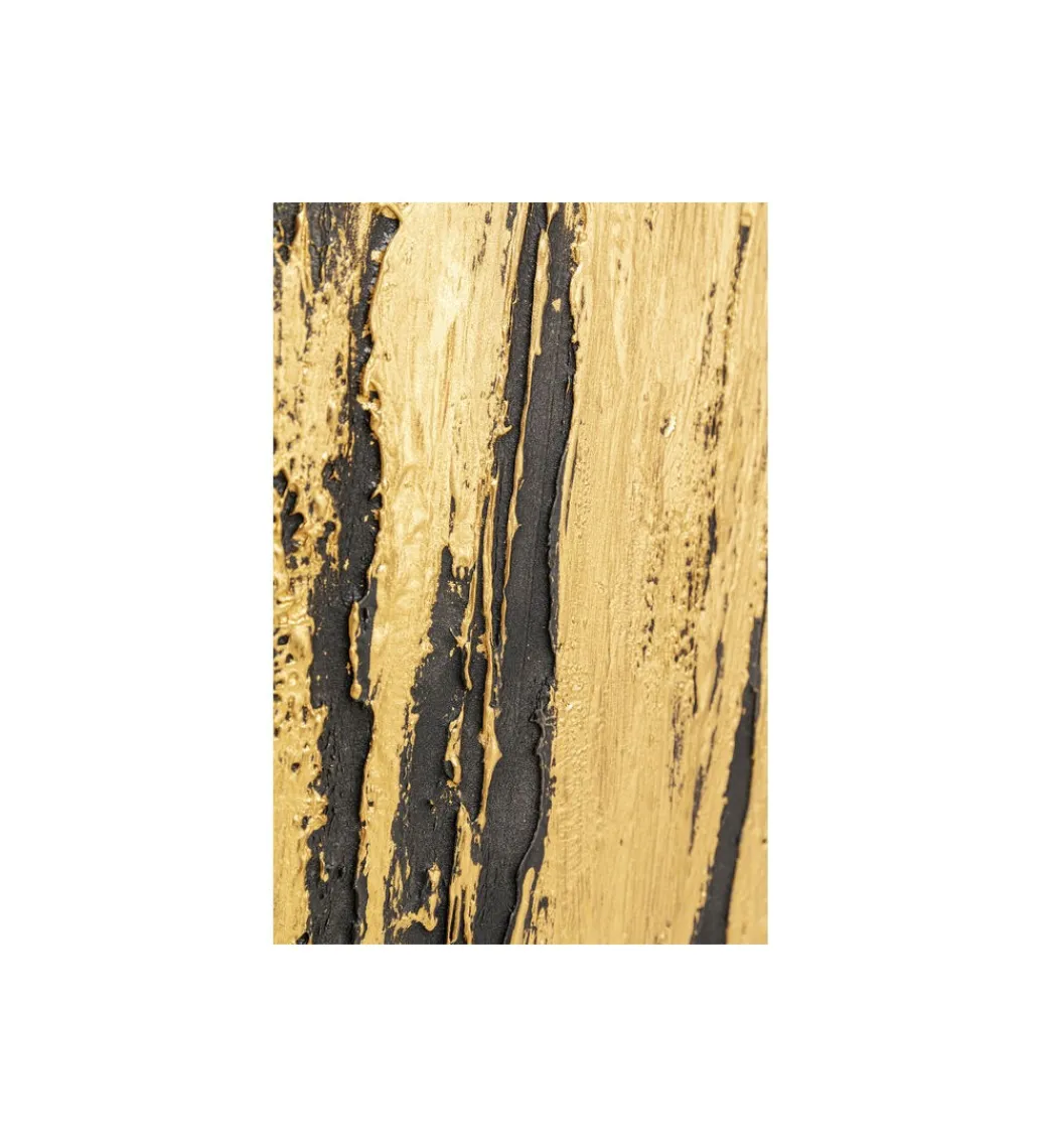 KDesign Obraz Abstract 80 cm x 120 cm złoto czarny