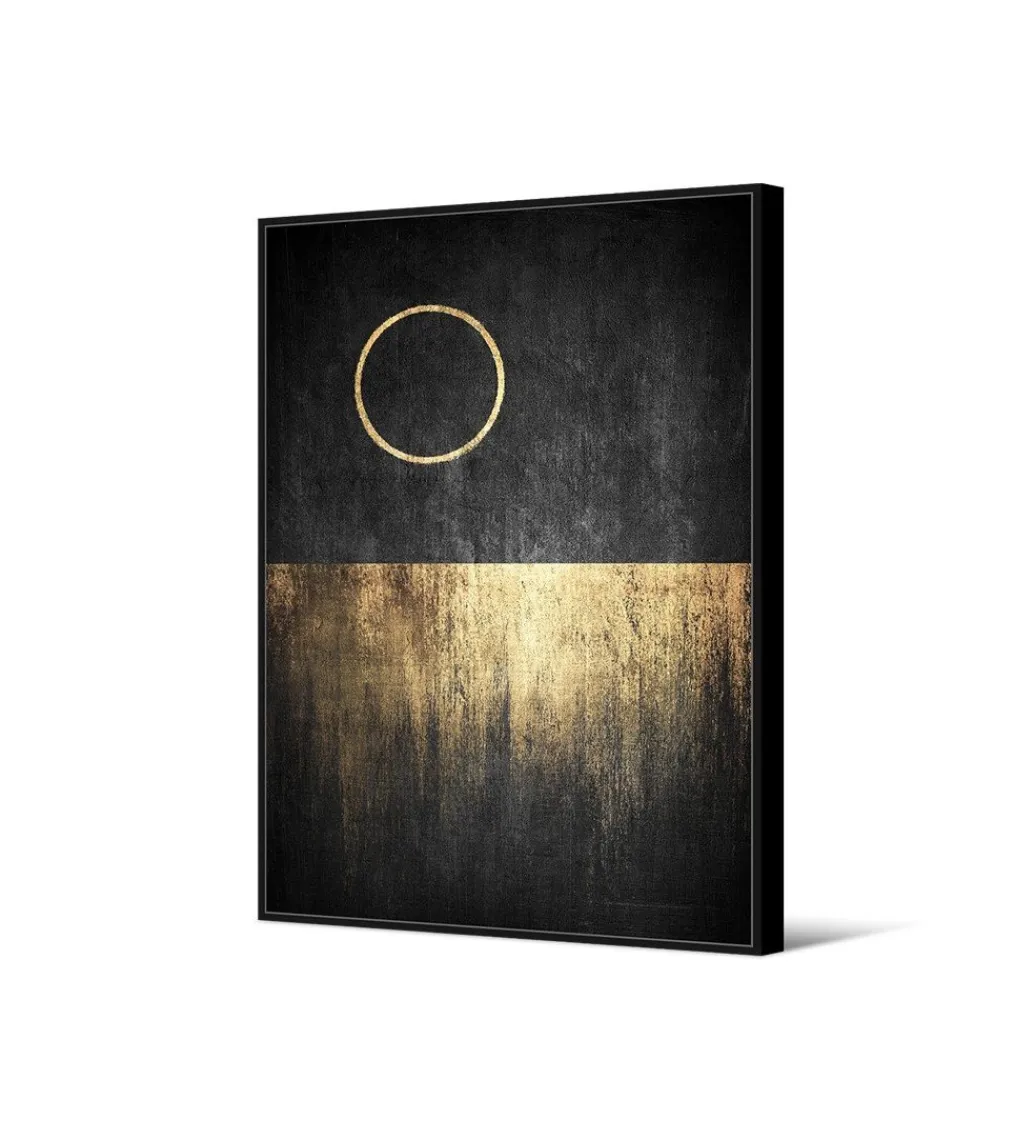 Zona-Design Obraz ABSTRAN 102 x 142 cm czarno złoty