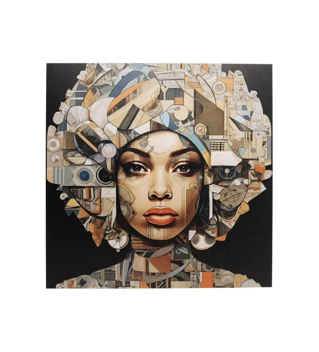 KDesign Obraz 3D GEO WOMEN 120 x 120 cm szklany