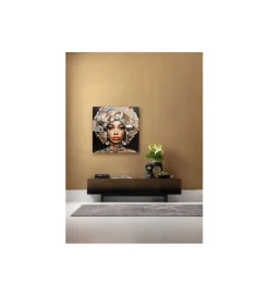 KDesign Obraz 3D GEO WOMEN 120 x 120 cm szklany