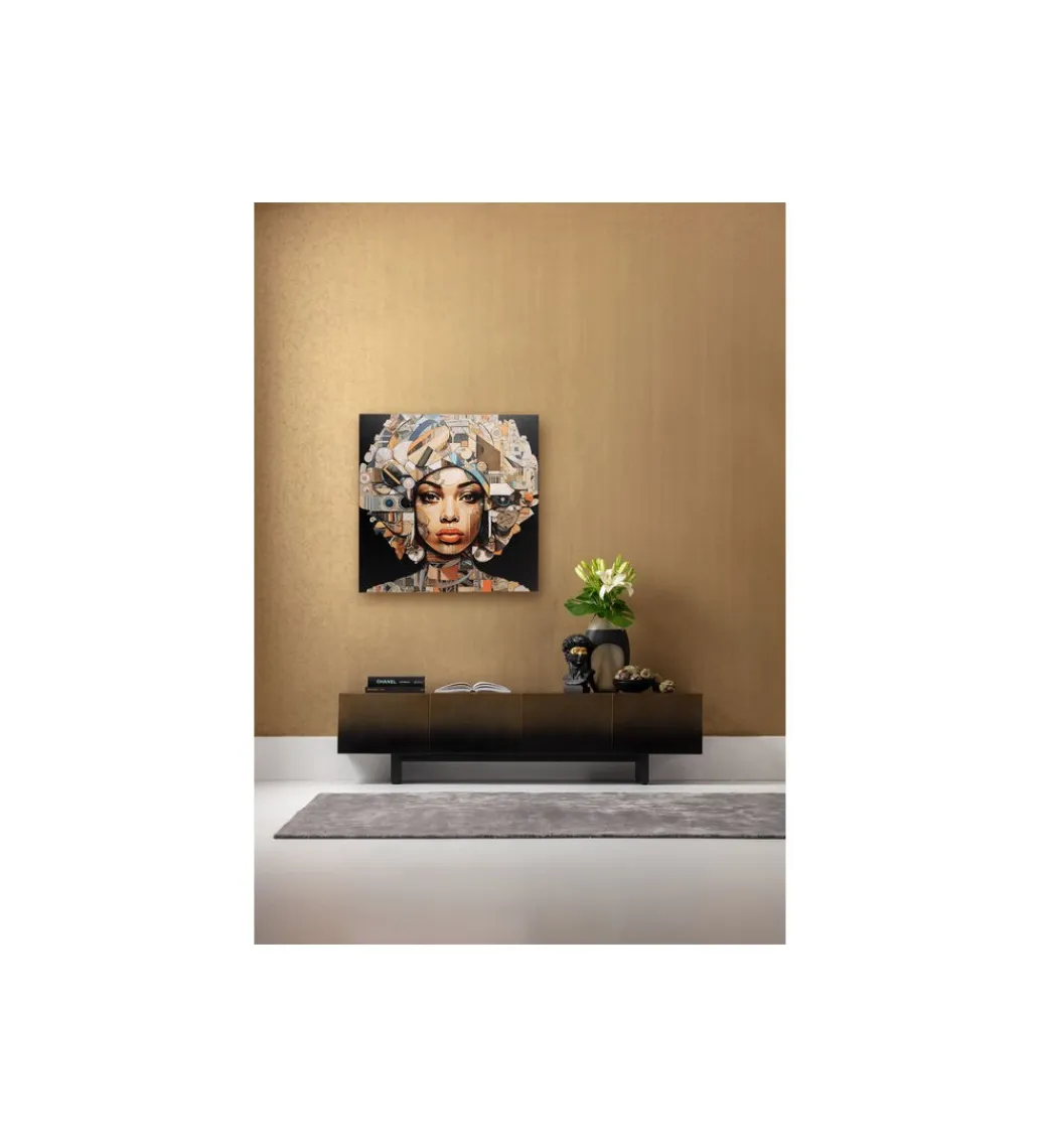 KDesign Obraz 3D GEO WOMEN 120 x 120 cm szklany