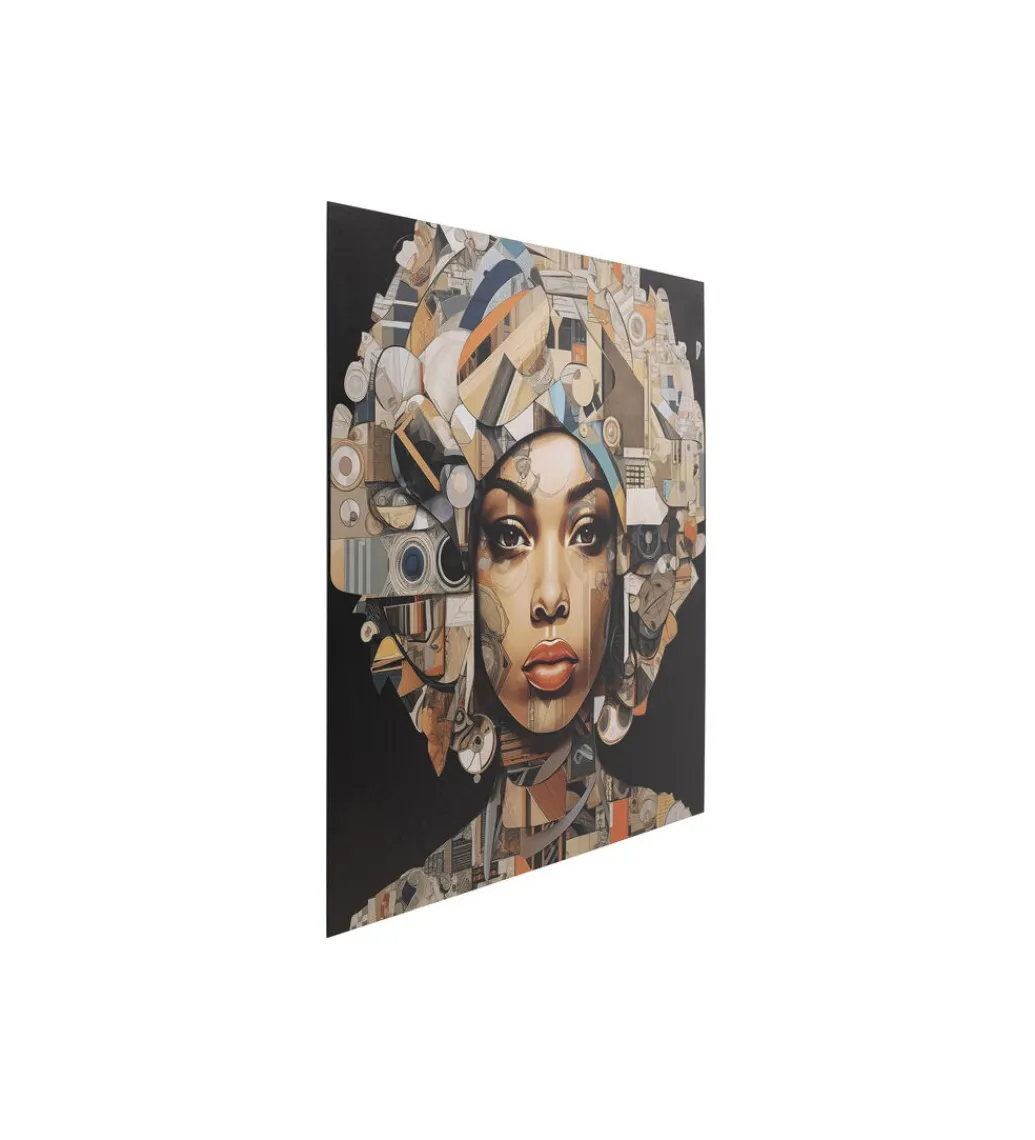 KDesign Obraz 3D GEO WOMEN 120 x 120 cm szklany