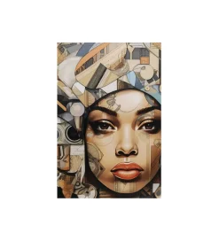 KDesign Obraz 3D GEO WOMEN 120 x 120 cm szklany