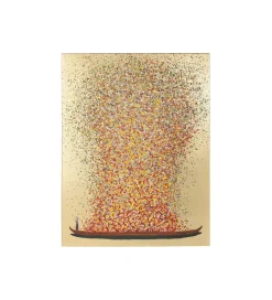 KDesign Obraz FLOWER BOAT GOLD PINK 40 x 50 cm