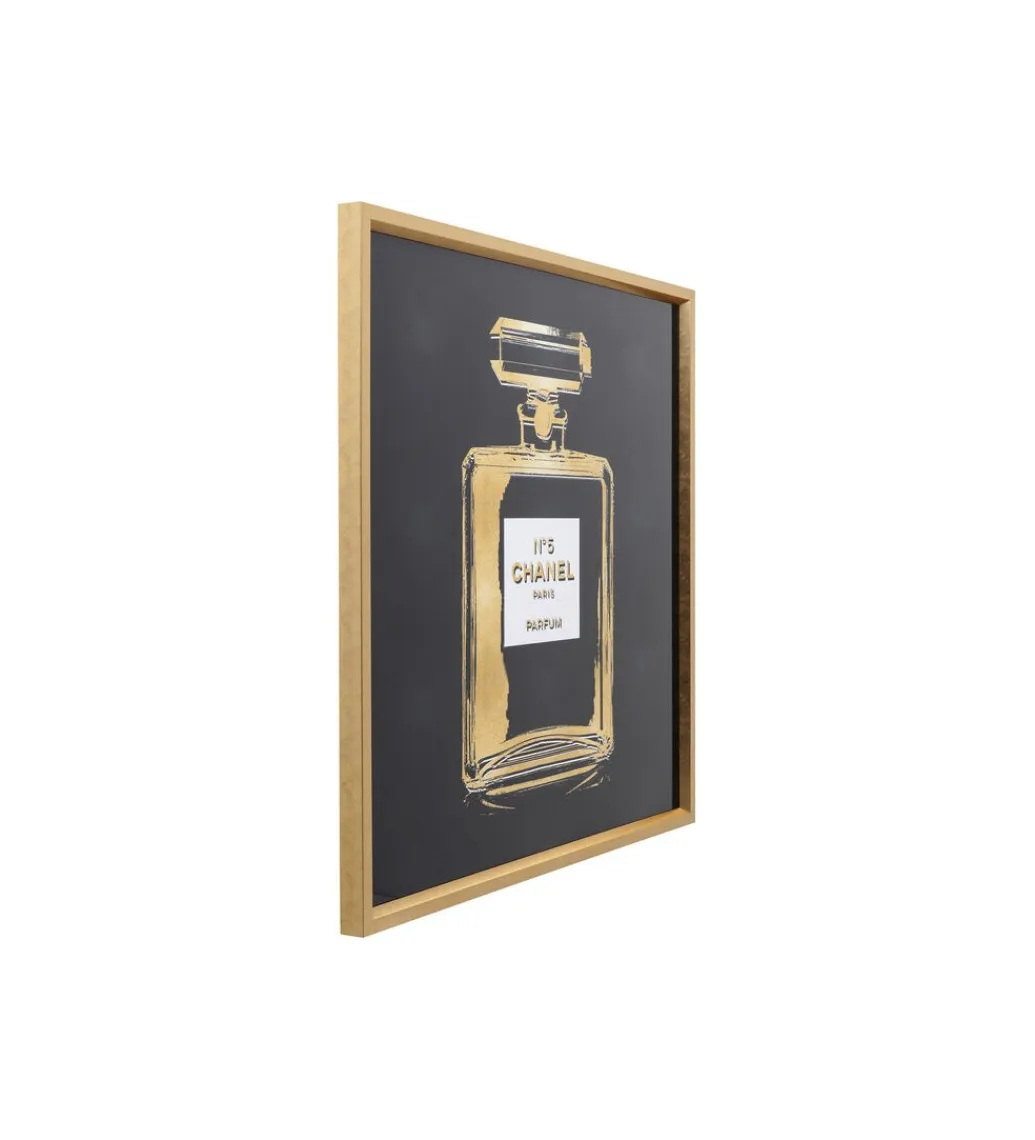 KDesign Obraz FRAGRANCE 115 x 115 cm złoty