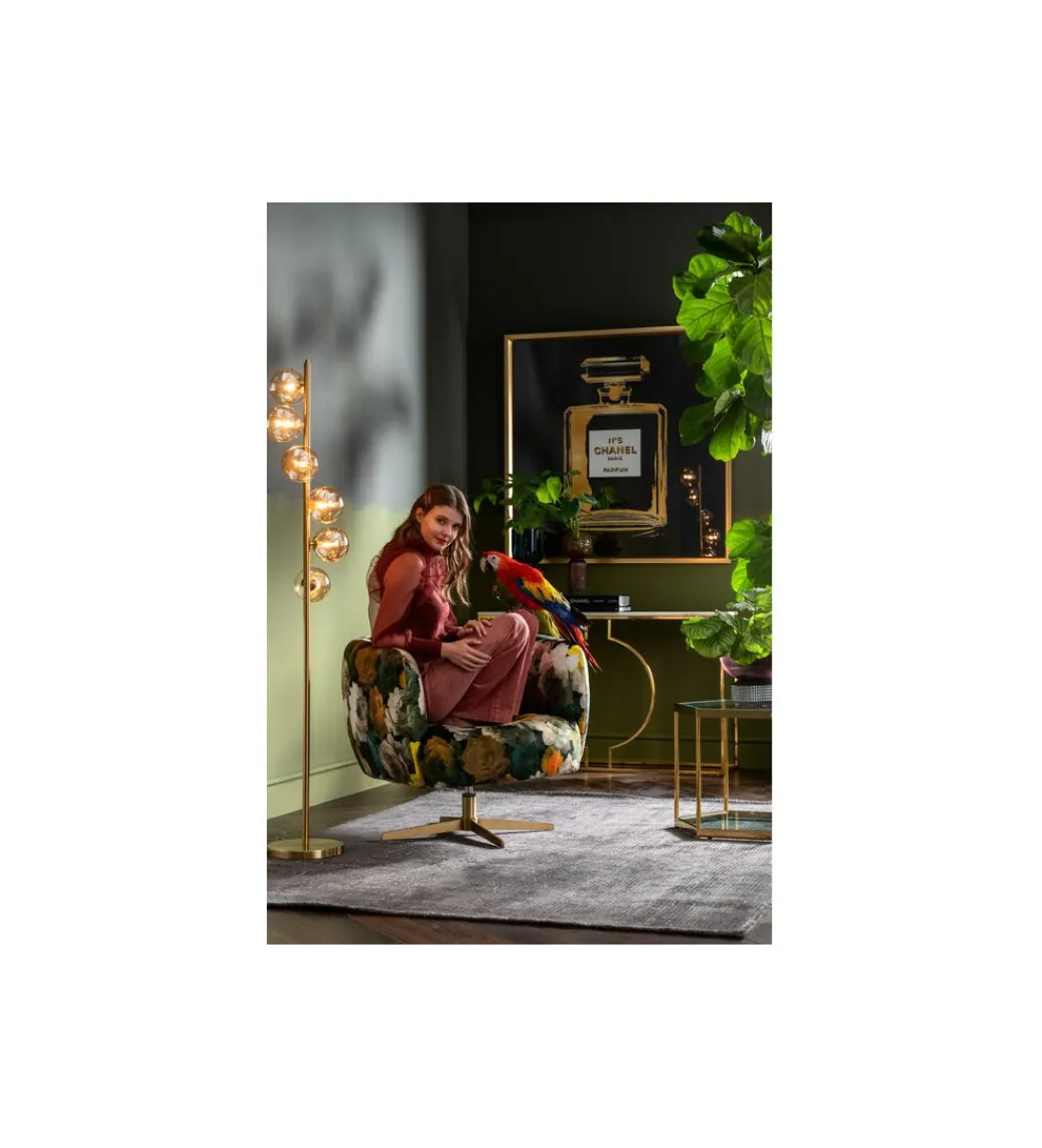 KDesign Obraz FRAGRANCE 115 x 115 cm złoty