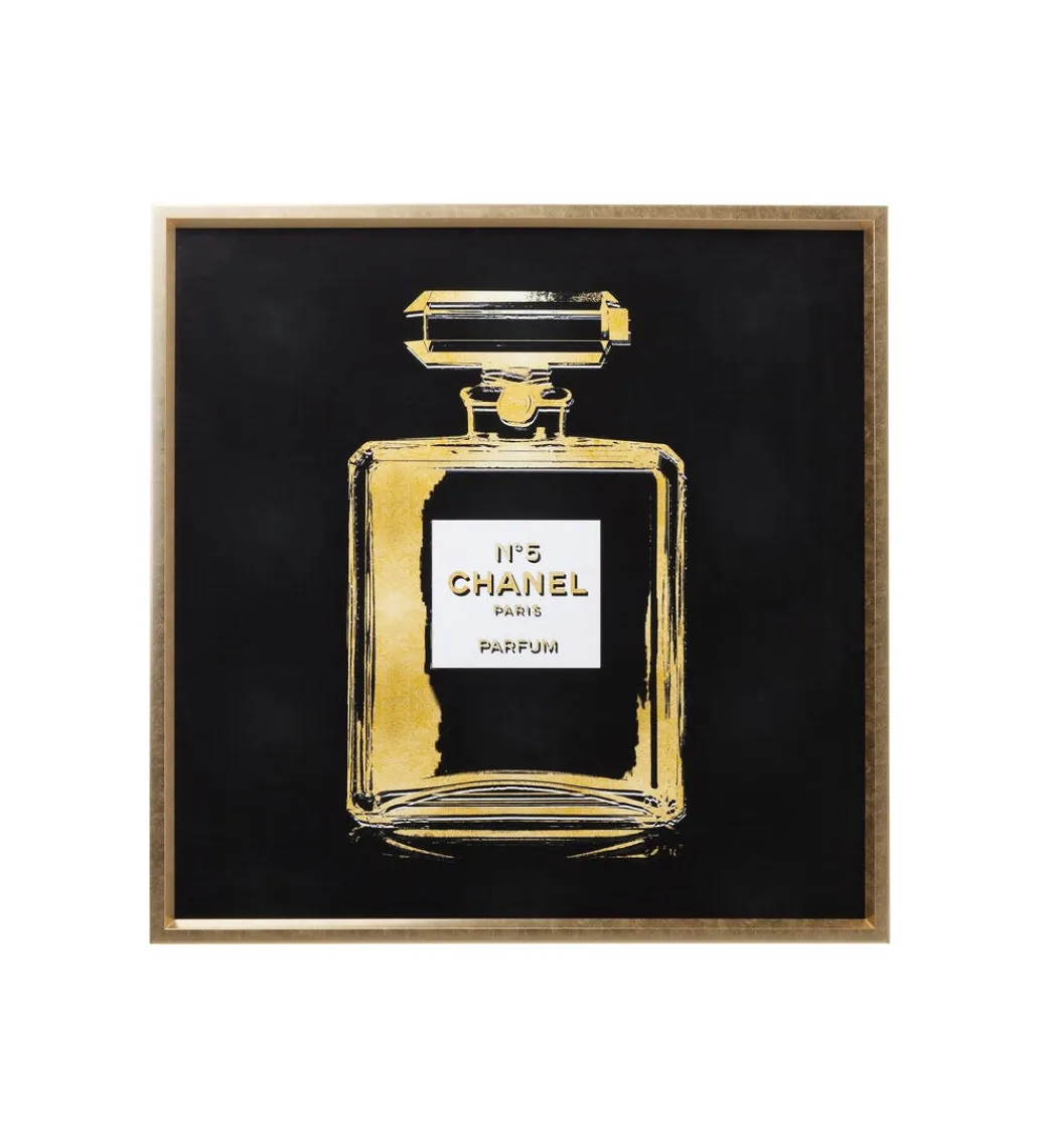 KDesign Obraz FRAGRANCE 115 x 115 cm złoty