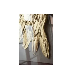 KDesign Obraz GOLD WINGS 120 x 120 cm biało złoty