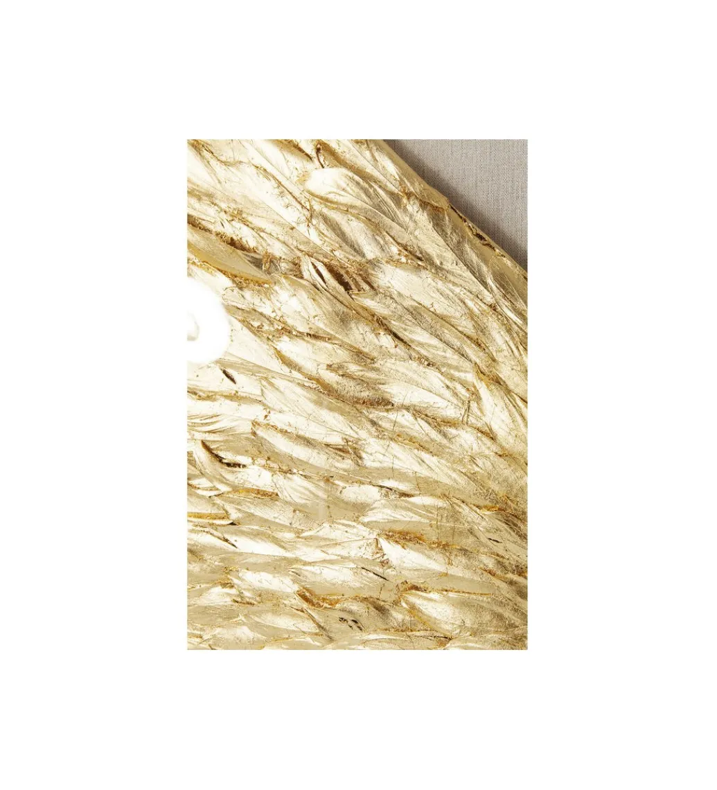 KDesign Obraz GOLD WINGS 120 x 120 cm biało złoty
