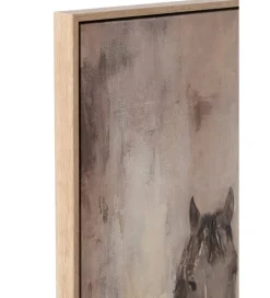 J-Line Obraz HORSE 142 x 102 cm beżowy