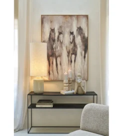 J-Line Obraz HORSE 142 x 102 cm beżowy