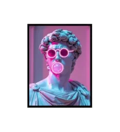 KDesign Obraz LED CHEEKY DAVID 80 x 120 cm
