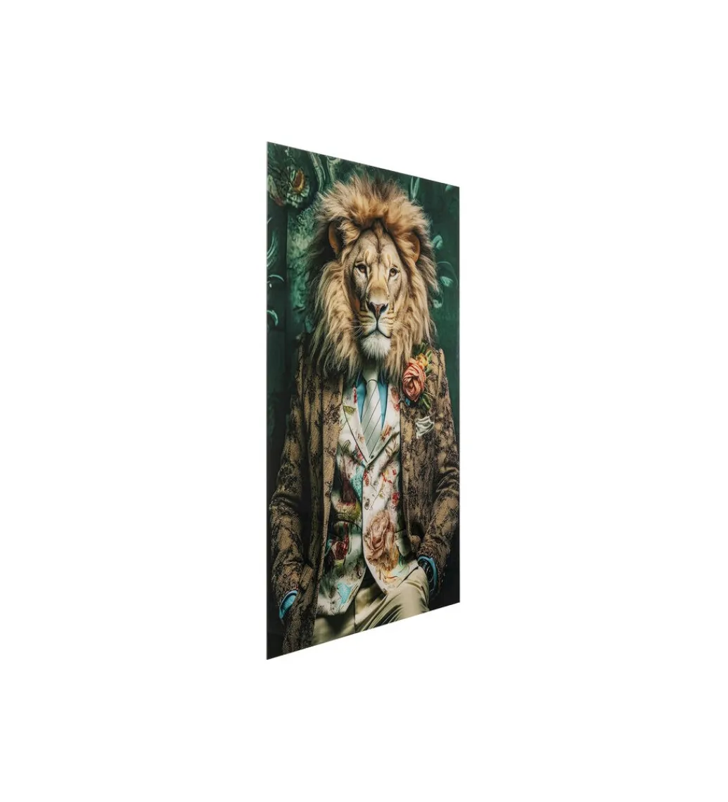 KDesign Obraz MISTER LION 150 x 100 cm szklany