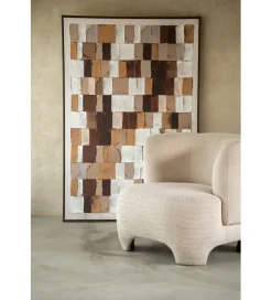 J-Line Obraz MOSAIC 152 x 102 cm brązowy