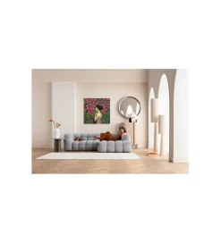 KDesign Obraz NOUVEAU FLEUR 120 x 120 cm szklany