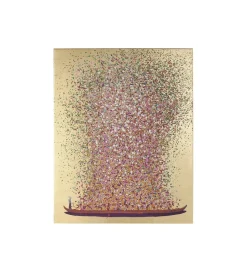 KDesign Obraz Touched Flower Boat Gold Pink 120 x 160cm