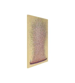 KDesign Obraz Touched Flower Boat Gold Pink 80 cm x 100 cm