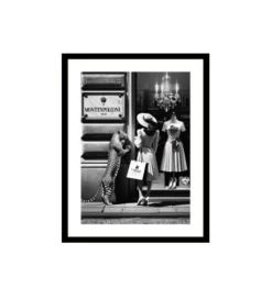 KDesign Obraz WINDOW SHOPPING 80 x 120 cm czarno-biały