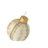 J-Line Ozdoba  Bauble 23 cm biało złota