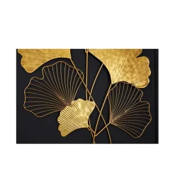 Invicta Interior Ozdoba ścienna GINKGO 58 cm złota