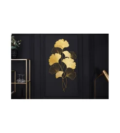 Invicta Interior Ozdoba ścienna GINKGO 58 cm złota