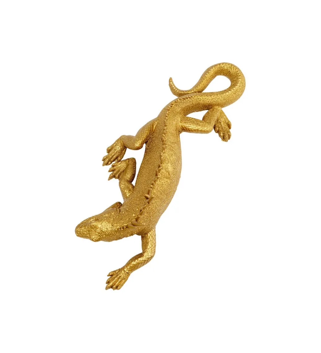 KDesign Ozdoba ścienna LIZARD 31 x 11 cm złota