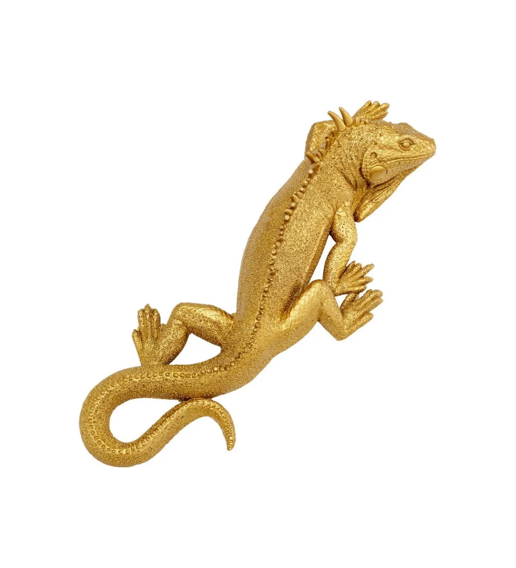 KDesign Ozdoba ścienna LIZARD 31 x 11 cm złota